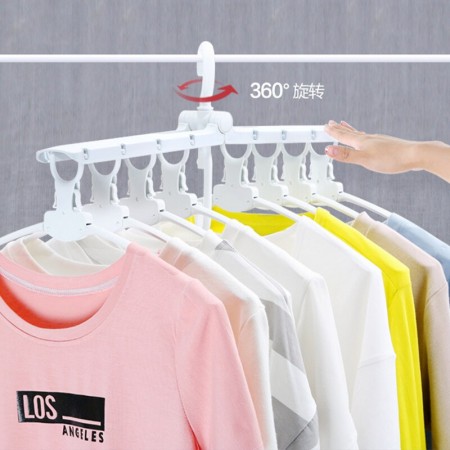 360 degree 8 In 1Multifunction Multi Layer Folding Clothes Hanger