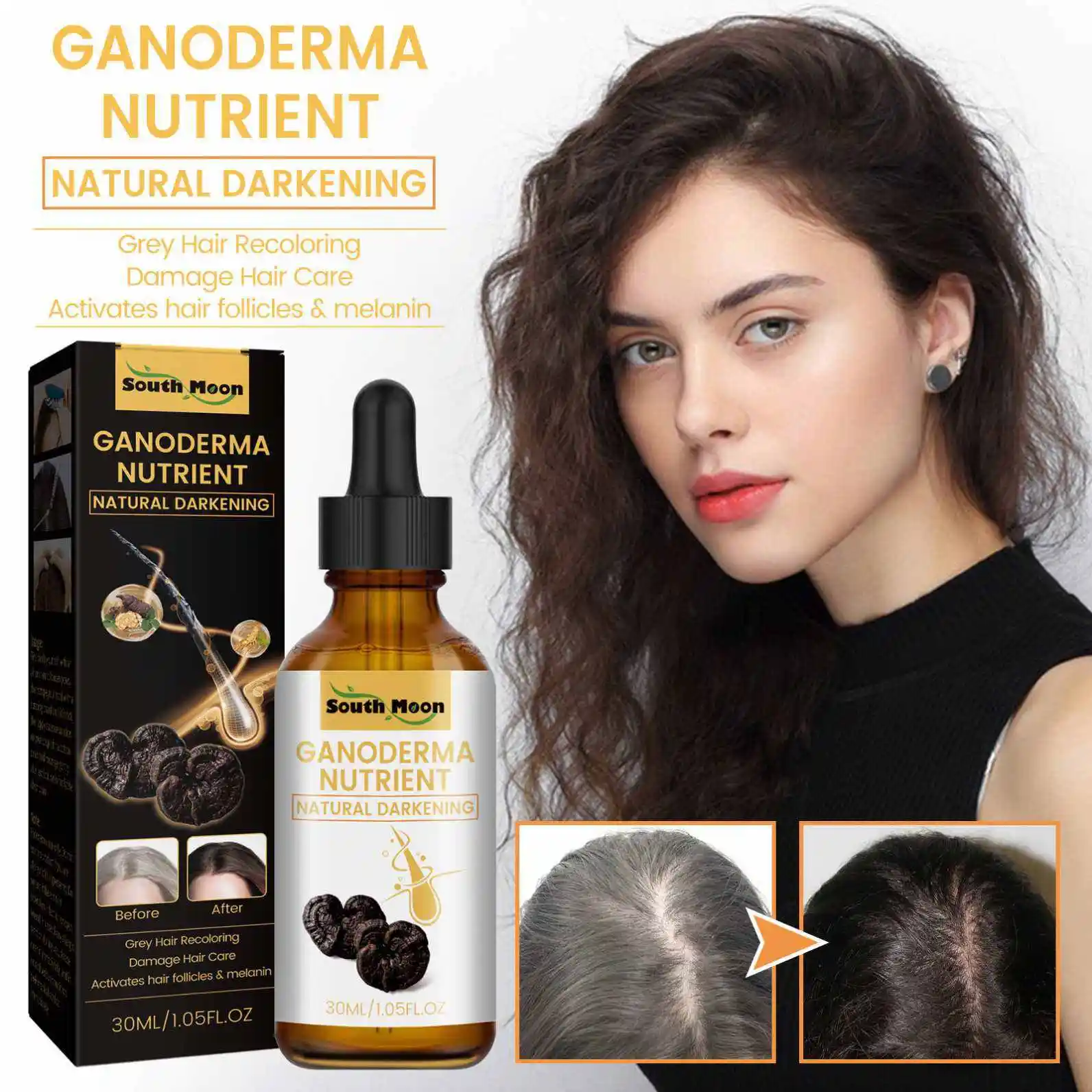 ২ পিস ফুল কোর্স Ganoderma Natural Darkening Serum