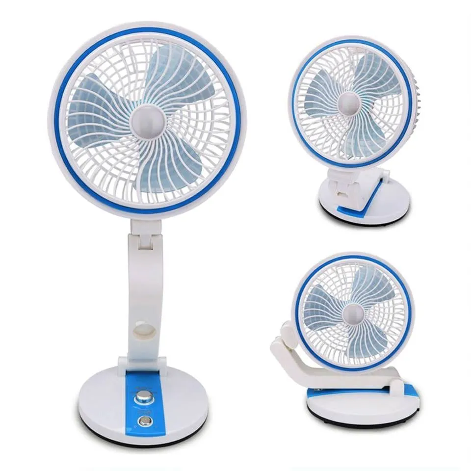 New Rechargeable Folding Table Fan with Light