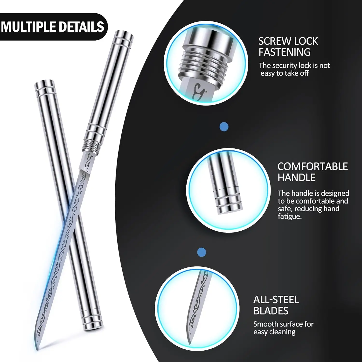 Stainless steel Portable, Powerful Mini Stick Knife